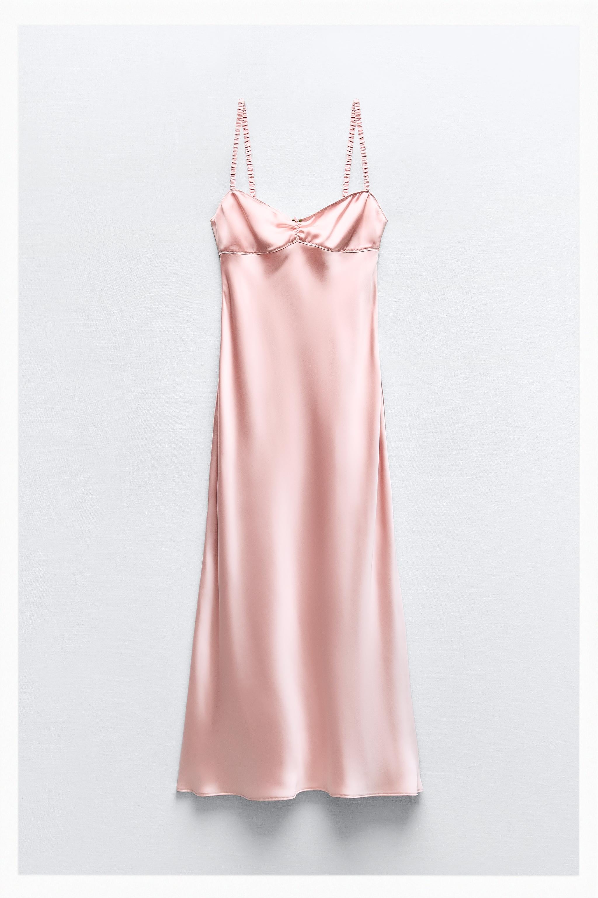 Zara Pink Satin Dress