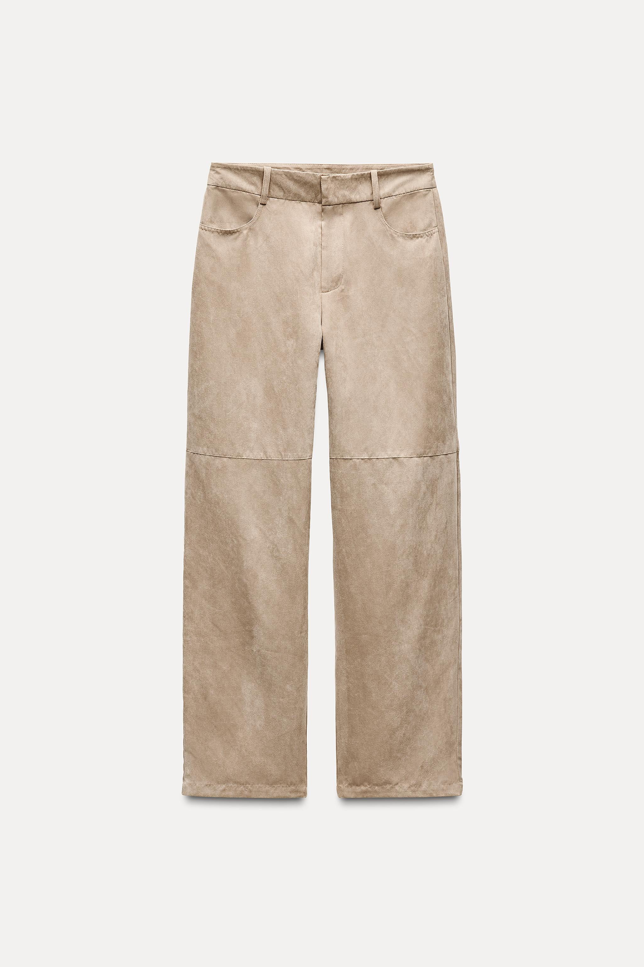 zara straight leg trousers