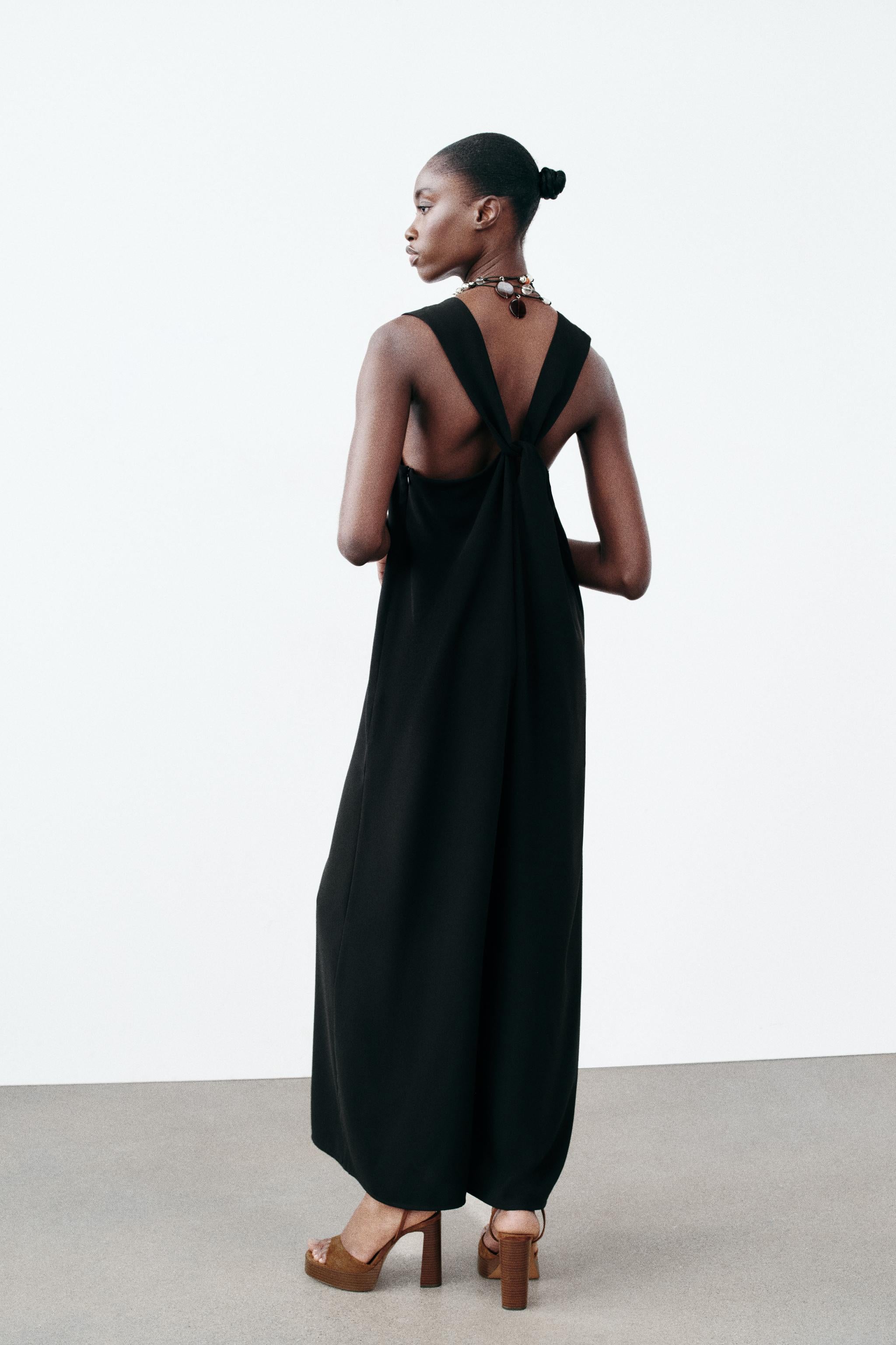 zara high neck jumpsuit