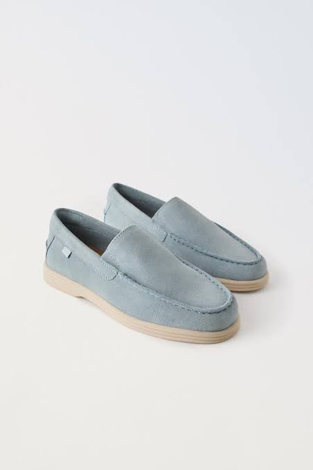 Zara suede loafers