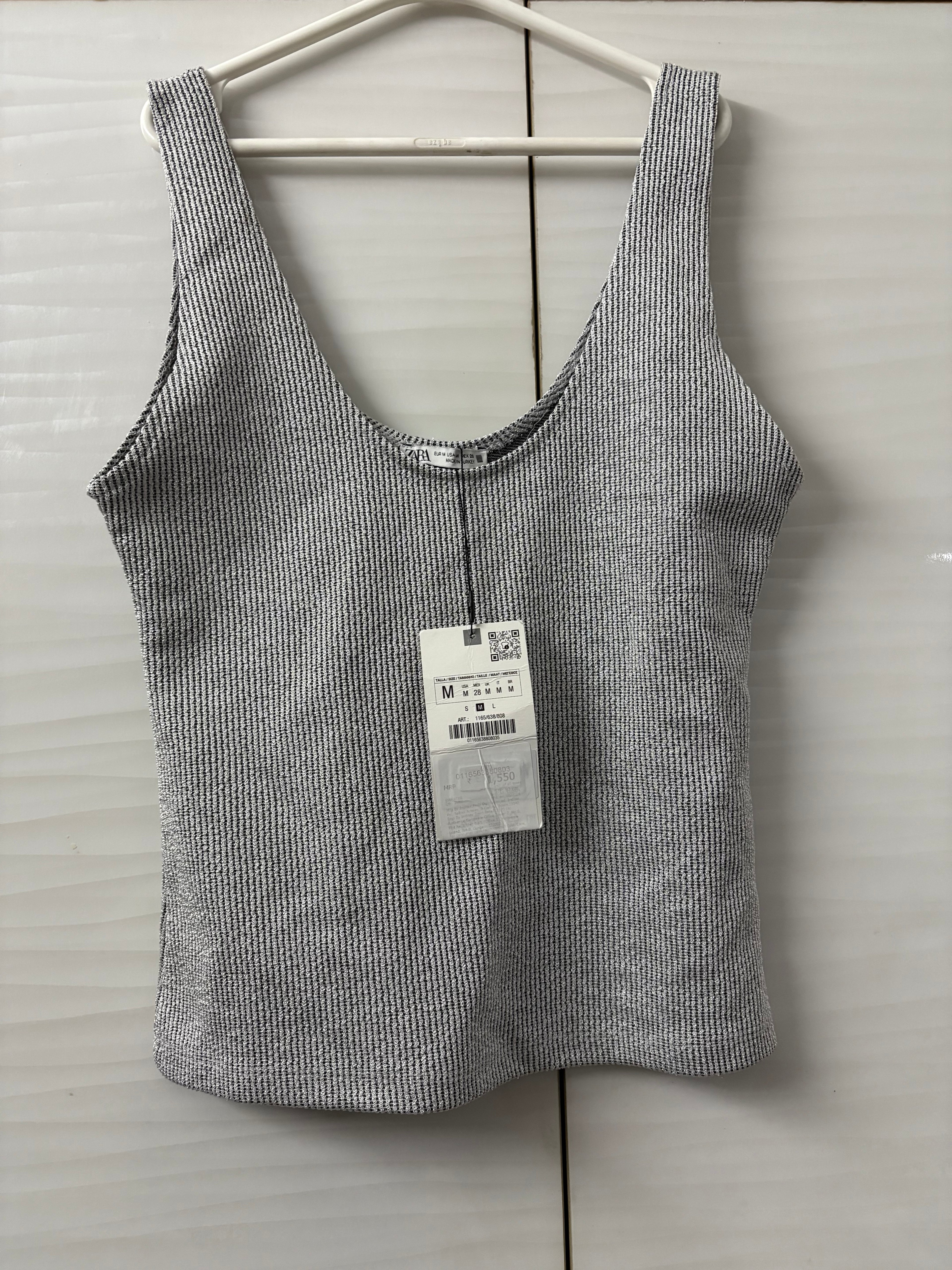 Zara Silver Top