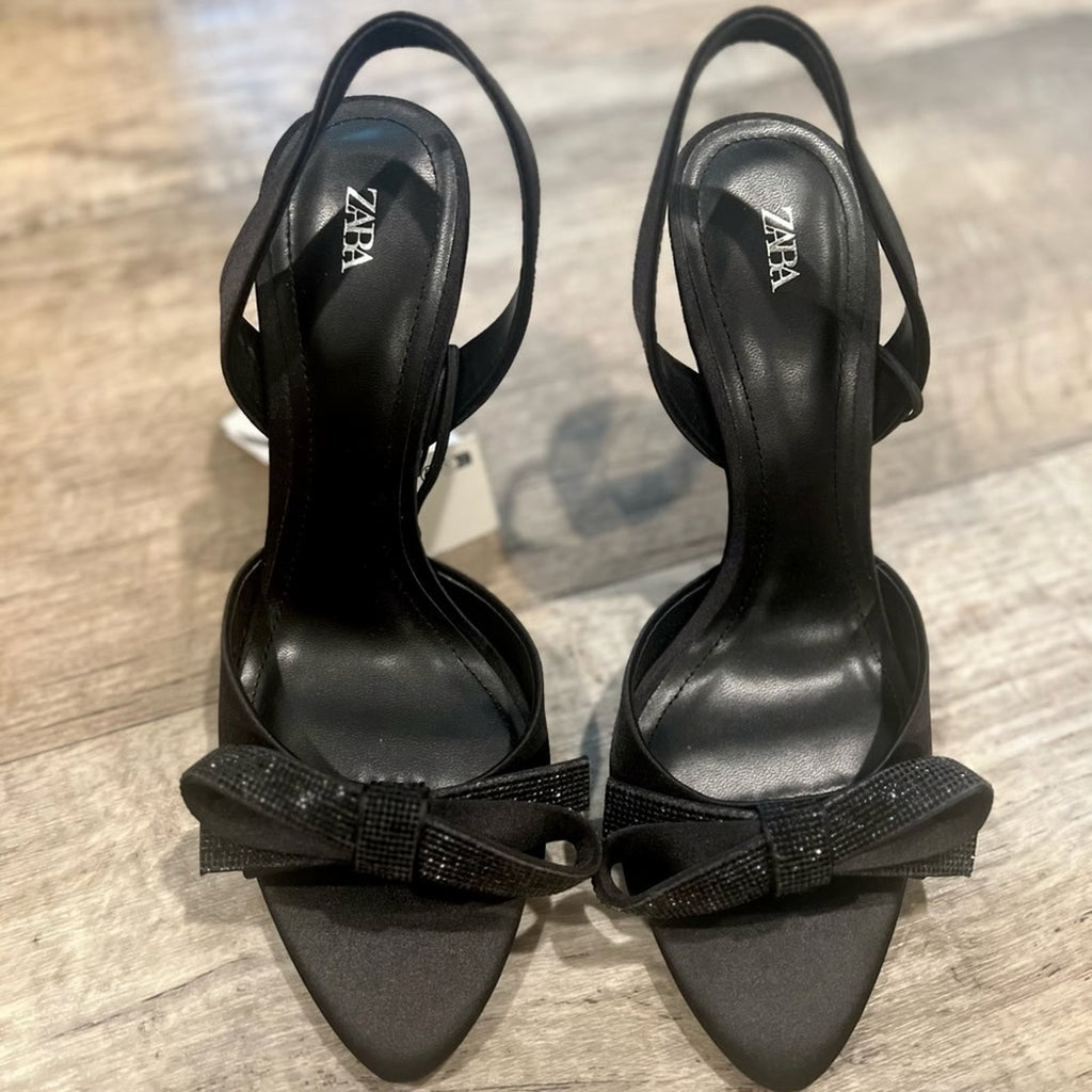 zara black heels