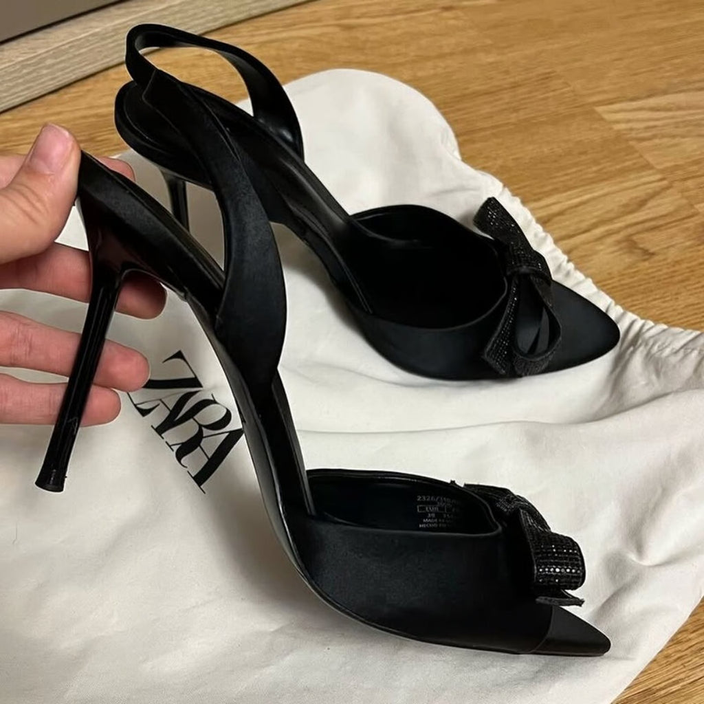 zara black heels